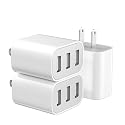 3 USB A Ports Charger Block?YTFCYIKBG Cell Phone wall Chargers?USB Cube wall Plug?for iPhone 14/13/12/11/X/XR/X/8/7/6, Galaxy, Android Phones and More