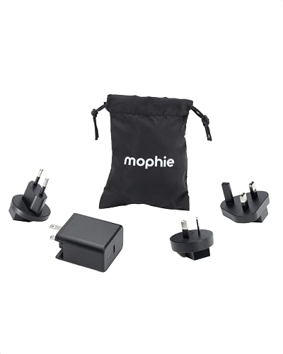 Mophie Speedport 40 Travel USB-C GaN Charger - 40W European Travel Plug Adapter for Phones, Tablets, Laptops, International Power Adapter with UK EU