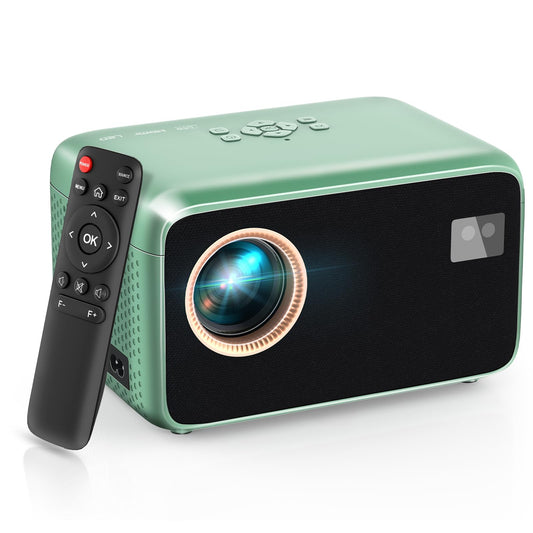 Native 1080P Projector with WiFi and Bluetooth, Movie Projector with Auto Focus, Compatible with phone/TV Stick/HDMI/USB/Laptop/DVD/PS5, Mini