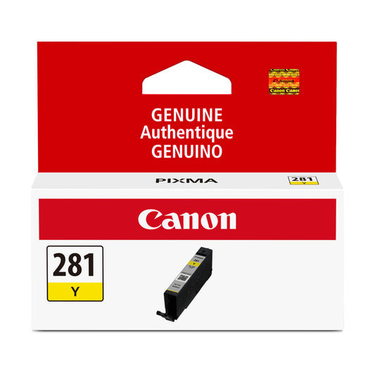 Canon CLI-281Genuine Yellow Ink Tank, Compatible with TR8520, TS9120,TS8120, TS6120, TS9521C/a, TS9520/a, TS8220, TS6220, TS8320, TS6320, TS702/a,