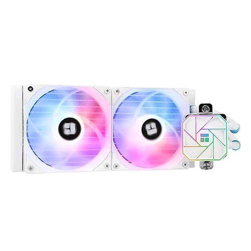 Thermalright Aqua Elite 240 White V3 Liquid CPU Cooler, 240 Cooling Row Size, 2 x 120mm PWM Fans, S-FDB Bearings,for AM4/AM5, Intel