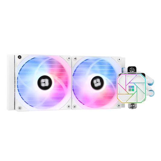 Thermalright Aqua Elite 240 White V3 Liquid CPU Cooler, 240 Cooling Row Size, 2 x 120mm PWM Fans, S-FDB Bearings,for AM4/AM5, Intel