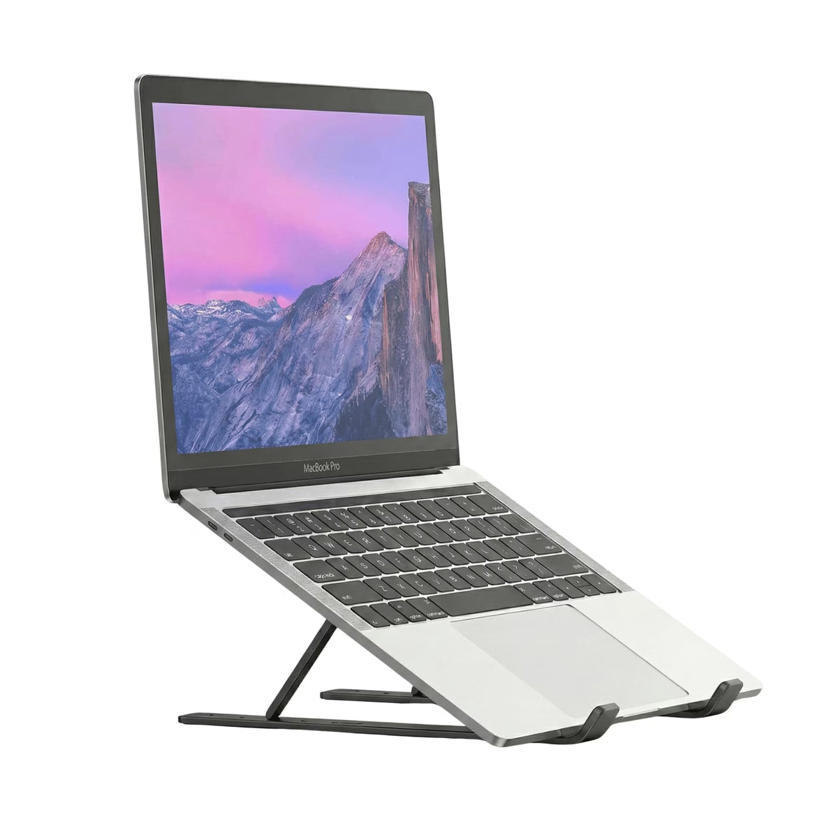 VerdeVida Laptop Stand, Portable Laptop Holder Computer Stand for Desk, Metal Foldable Laptop Riser with 6 Levels Height Adjustment, Compatible