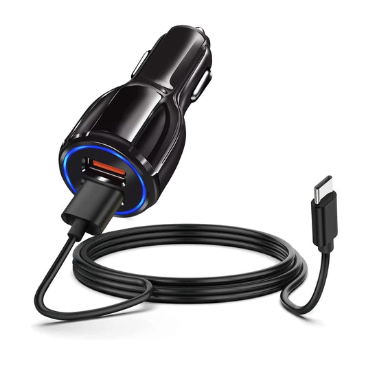 Fast Car Charger Android USB Type C Charging Cable Cord fit for TCL Flip Pro, Alcatel Go Flip 4, Cricket Icon 2/3 Icon 4, Ovation 2,Sonim XP8