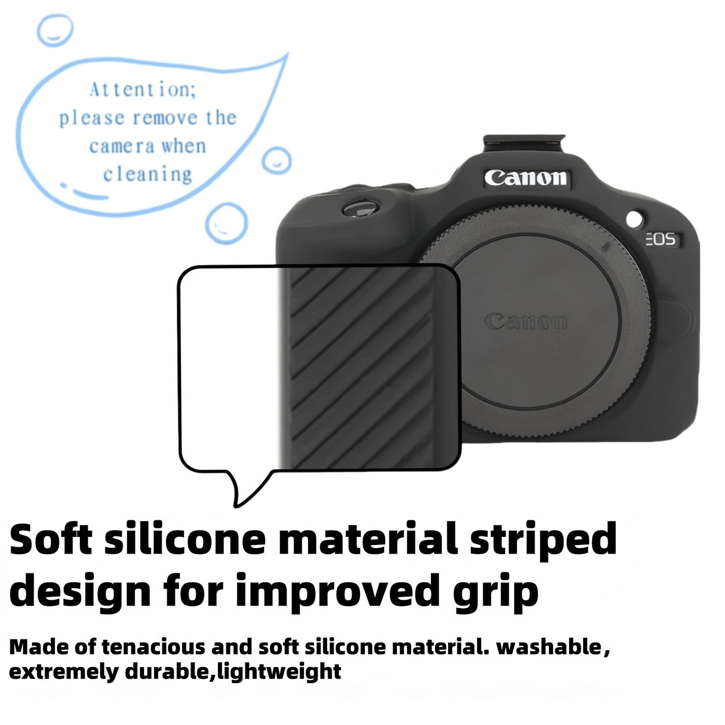 TTXSCZYH Case for Canon EOS R100 Camera, Comes with an EOS R100 Camera Wristband,Suitable for Canon EOS R100 Silicone case, Provides Drop-Proof
