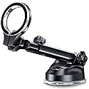 pop-tech for MagSafe Car Mount, [Aviation-Grade Aluminum] Universal Magnetic Phone Holder for Car Windshield Dashboard, Strong Magnet Cellphone Mount