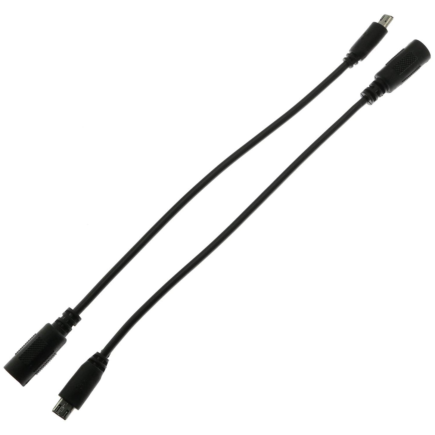 E-outstanding 2PCS DC Barrel Jack to Micro-USB B Male Connector Adapter 5V Power Cable 5.5mmx2.1mm