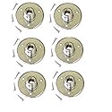 Audio2000'S AST4264X6 6-Pack Chrome Microphone Gooseneck Table Mounts with 5/8" X 27 Threads and Mounting Screws