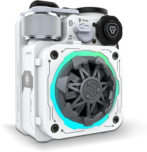 Muzen Cyber Cube-Pro Bluetooth Speaker, Bluetooth 5.0, Portable Speaker with Fidget Spinner, Crystal Clear Sound with RGB Led Light Wireless Speaker
