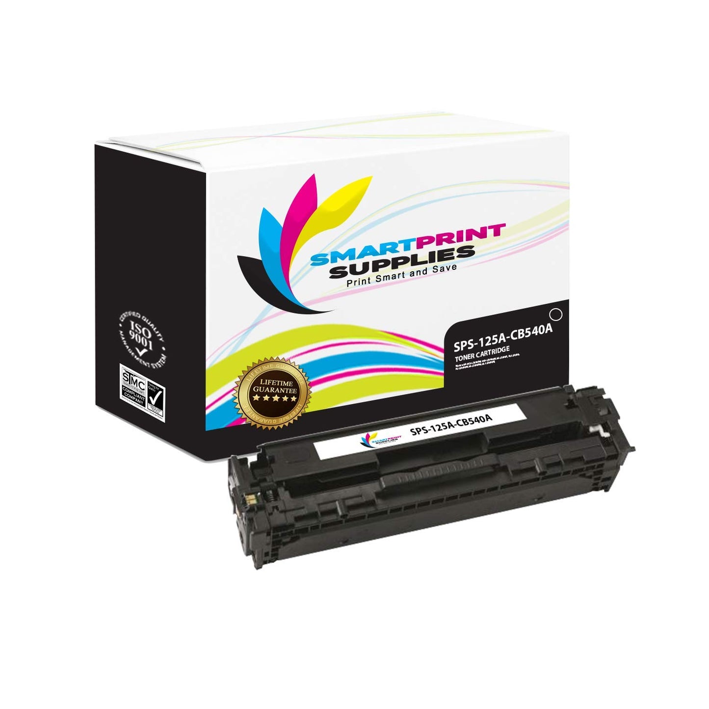 Smart Print Supplies Compatible 125A CB540A Black Toner Cartridge Replacement for HP Laserjet CP1215 CP1515 CP1518, CM1312 Printers (2,200 Pages) - 2
