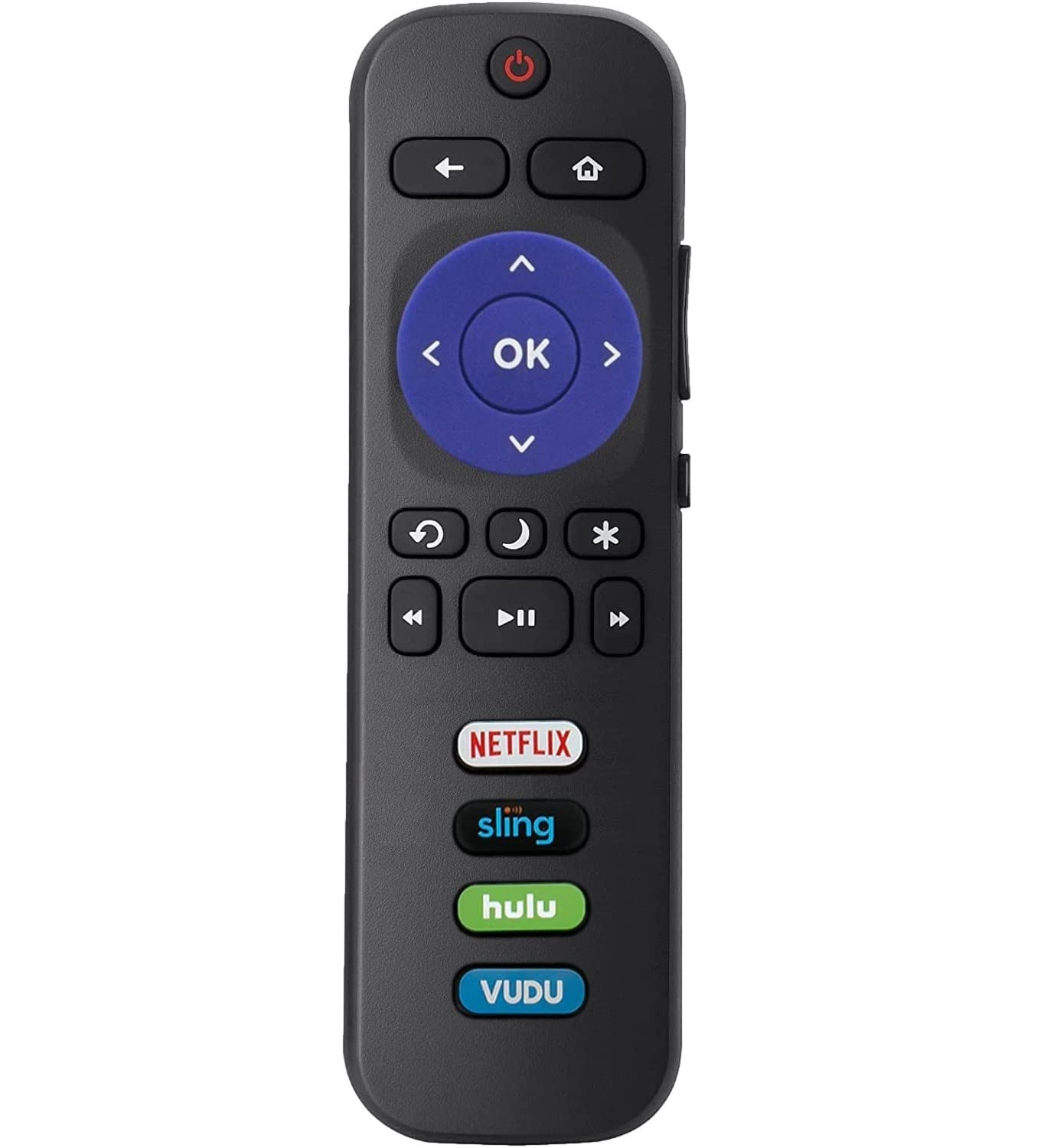 RC280 Universal Replacement TV Remote Control Compatible with All TCL Roku TVs (Netflix/Sling/Hulu/Vudu)