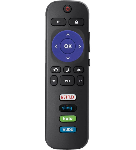 RC280 Universal Replacement TV Remote Control Compatible with All TCL Roku TVs (Netflix/Sling/Hulu/Vudu)