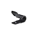 Secure 1/4 Inch Premium R Type UV Black Nylon Screw Mount Cable Clamp for Wire Management - 100 Pack