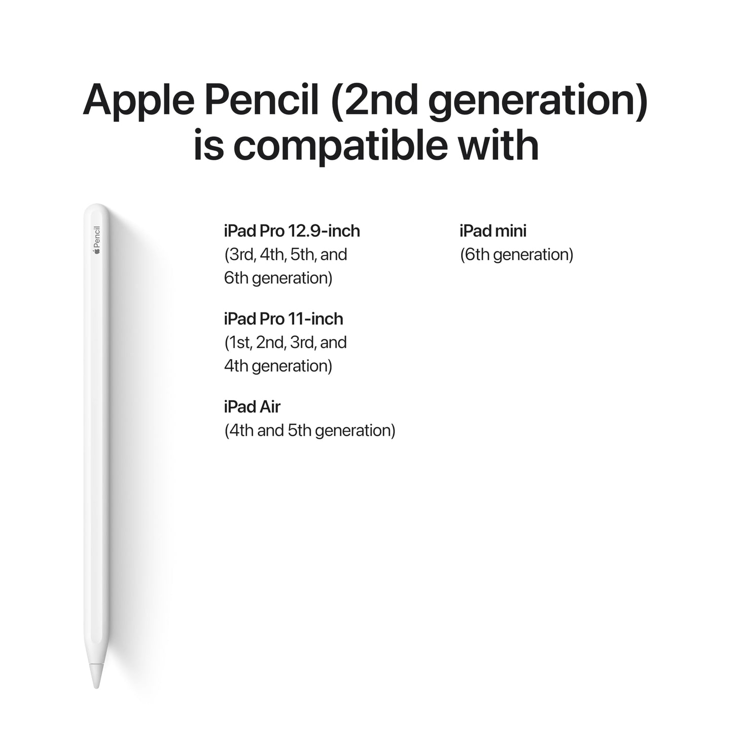 Apple Pencil (2ND Generation) (MU8F2AM/A)