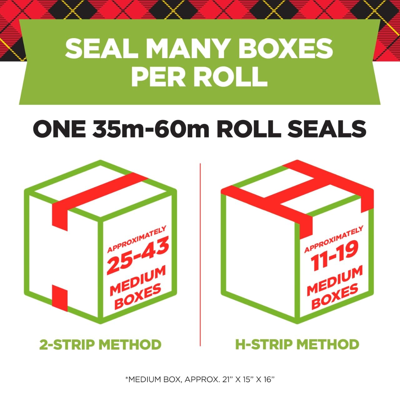 Scotch Sure Start Shipping Packaging Tape, 1.88" x 54.6 yd, Designed for Packing, Shipping and Mailing, Quiet Unwind, No Splitting or Tearing, 3"