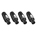 Rannsgeer 4-Pole Speakon Male Connector with Twist Lock - Professional Audio Cable Connector (Black)