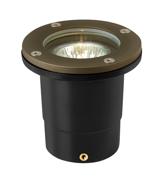 Hinkley Hardy Island 16701MZ Flat Top LED Well Light - Includes Wiring Kit & Anti-Corrosion PVC Burial Sleeve - Matte Bronze