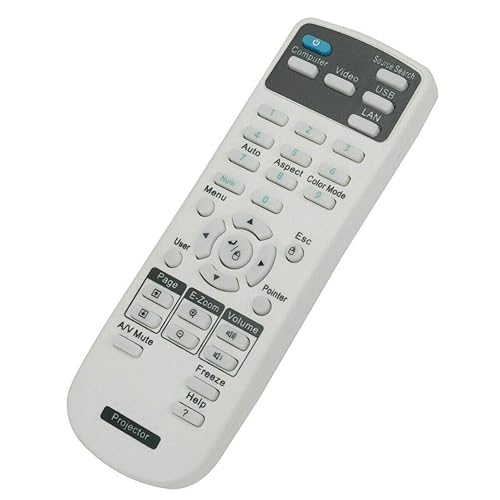 NTQinParts Replacement Remote Control Controller for Projector Home Cinema Epson 740HD 640 2030 2000 730HD 725HD 710HD 750HD