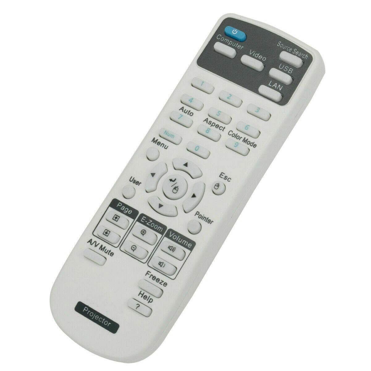 NTQinParts Replacement Remote Control Controller for Projector Home Cinema Epson 740HD 640 2030 2000 730HD 725HD 710HD 750HD