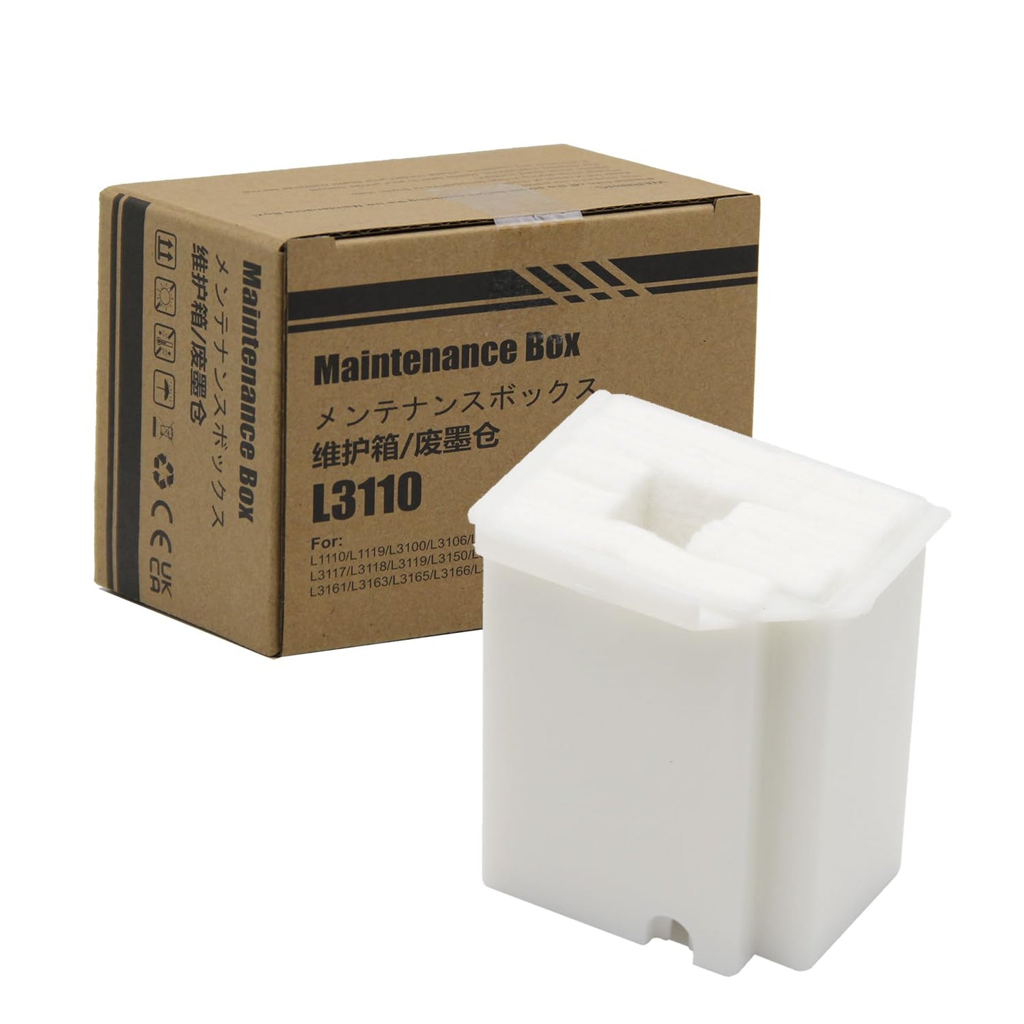 buyink Waste Ink Pad Replacement for ESON Ecotank ET-2800 ET-2803 ET-2720 ET-2711 ET-4700 L3110 L3210 L3150 L3250 etc. Printers