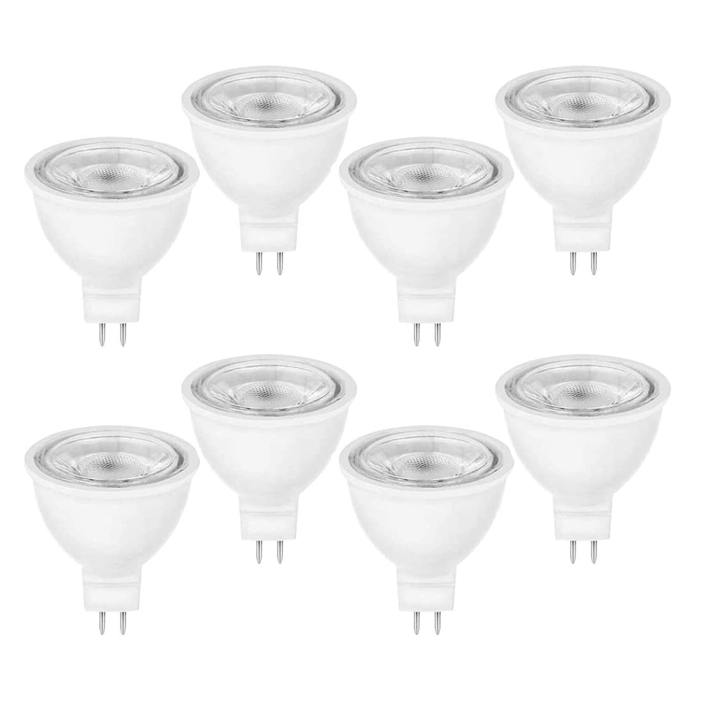 Lxcom Lighting MR16 LED Bulb G5.3 MR16 COB Spotlight 5W LED Light Bulbs 50W Halogen Bulbs 110V Warm White 3000K for Landscape Flood Track Recessed
