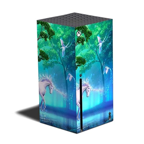 MightySkins Skin Compatible with Xbox Series X - Unicorn Fantasy | Protective, Durable, and Unique Vinyl Decal wrap Cover | Easy to Apply and Change