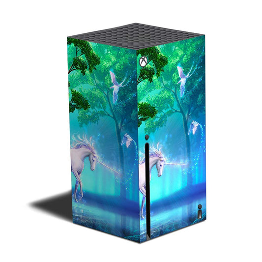 MightySkins Skin Compatible with Xbox Series X - Unicorn Fantasy | Protective, Durable, and Unique Vinyl Decal wrap Cover | Easy to Apply and Change