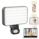 Clip-On Selfie Light for Phone & Laptop, Portable Rechargeable LED Fill Light with 3 Lighting Modes for Video Calls, Streaming, Makeup, Content