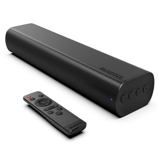 Sound Bars for TV 16-inch, Cinematic TV Sound Bar with Impactful Bass, Bluetooth Soundbar for TV with Remote Control, Wall Mountable TV Speakers Sound