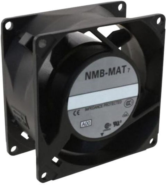 NMB TECHNOLOGIES 08038FB-A1J-EA-00 AC Fans AC Axial Fan, 80x38mm, 115VAC, 22CFM, Flange, Terminal