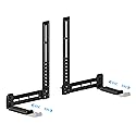 C YECEN Sound Bar Mounts Under TV or Above TV, Height & Depth Adjustable Soundbar Mount?with Detachable Extension Arms and L-Brackets
