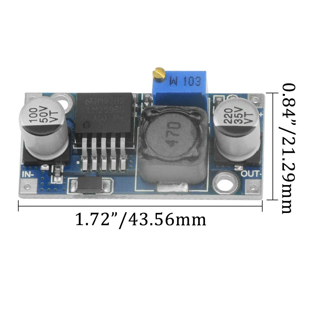 XINGYHENG 10Pcs DC-DC Buck Voltage Converter Power Module 3A Adjustable Module Stable 3.0-40V to 1.5-35V Power Supply Module
