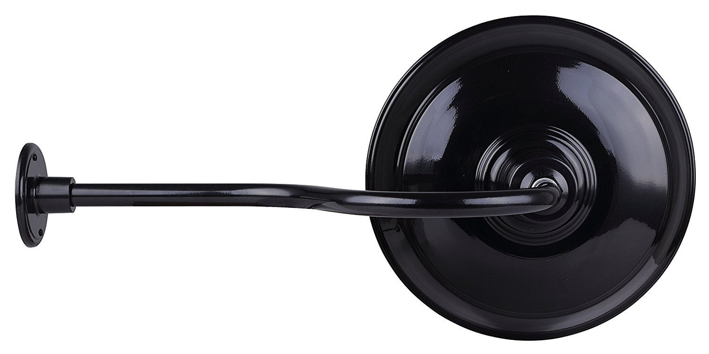 CANARM BL10WACBK Outdoor Aluminum Barn Light , Black , 10 Inch