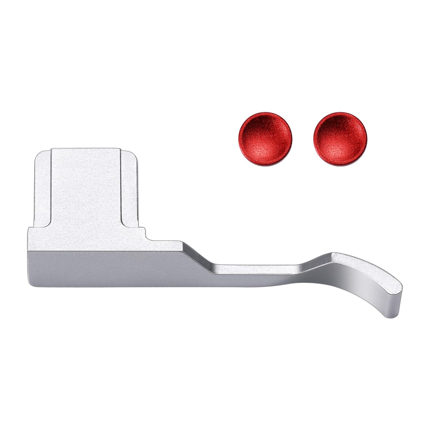 Thumb Grip with Hot Shoe Cover for Fujifilm X100V/X100VI Metal Camera Hot Shoe Thumb Hand Grip Accessories (Aluminum Alloy-Silver)