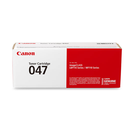 Canon Genuine 047 Black Toner Cartridge Compatible with LBP113w, MF113w