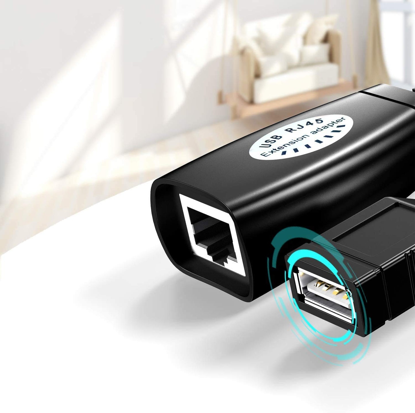 USB Over Cat6?SNLLMZI USB RJ45 Extender Over Cat5/Cat5e/Cat6/Cat7/Cat8 Cable Extension Cable Connector Adapter - 2 Pairs