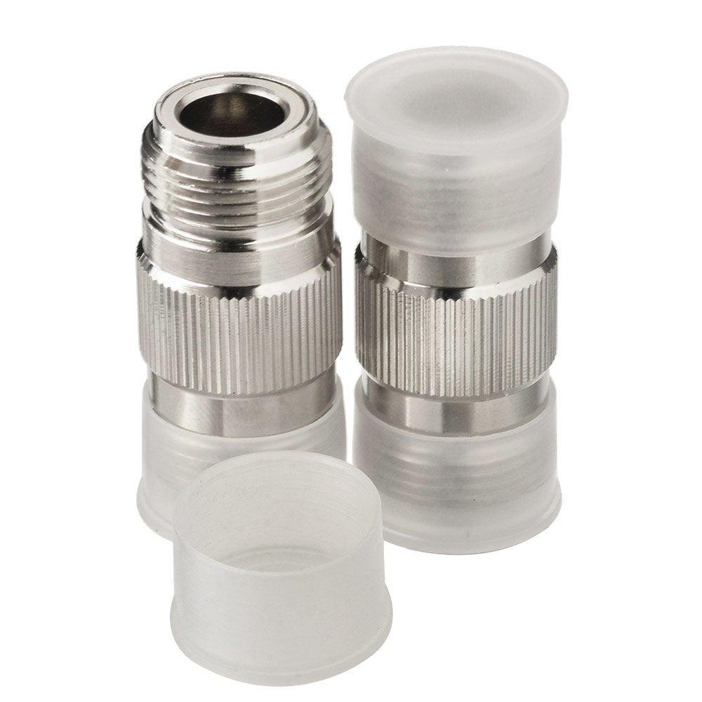 Eightwood 2pcs N Type Adapter N Female to N Female Barrel RF Coax Connector Coupler 50ohm for Ham Radio Antenna WiFi Antenna Router