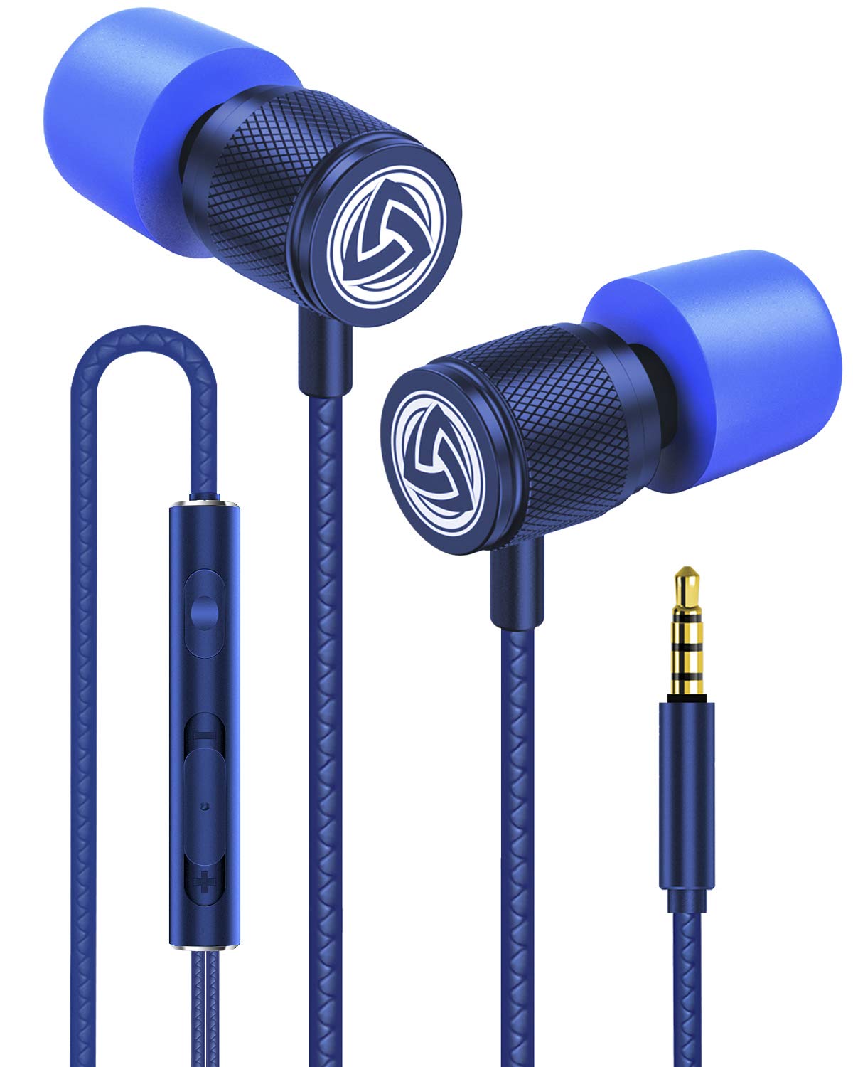 LUDOS Ultra Wired Earbuds in-Ear Headphones, 5 Years Warranty, Earphones with Microphone, Noise Isolating Ear Buds, Memory Foam for iPhone, Samsung