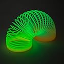 Rhode Island Novelty 3 Inch Glow-in-The-Dark Coil Spring, One per Order