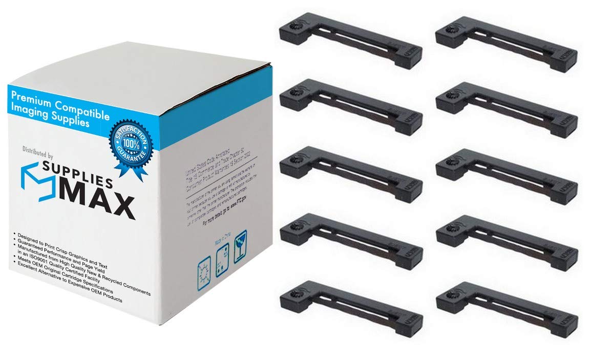 SuppliesMAX Compatible Replacement for 150II/EC-7000/M150II/M4182 Black P.O.S. Printer Ribbons (10/PK) (ERC-05B-US_10PK)