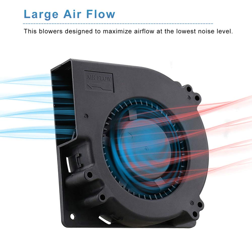 GDSTIME Brushless Radial Blower Fan High Speed 24V DC Centrifugal Fan 120mm x120mm x 32mm