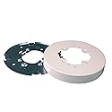 Legrand Wiremold V5739A Metal Raceway for Extending Power, 500 and 700 Series, 6 3/8" Diameter Open Base Fixture Box, 1" Deep, White (1 Pack)