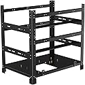 12GPU Stackable Mining Rig Frame, Steel Open Air Mining Rig Case, Solid Miner Frame for Crypto Ethereum ETH RVN Ergo Miner Mining Case Rack Fits Dual