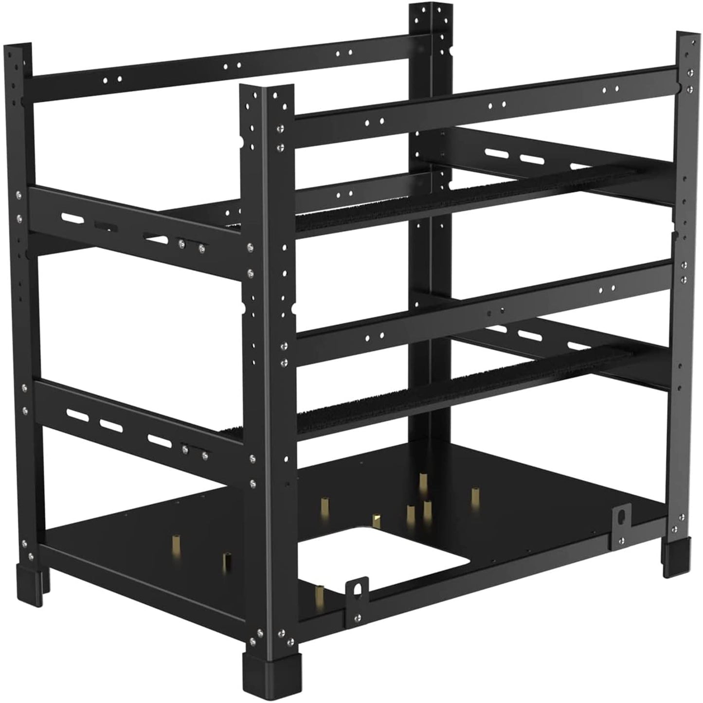 12GPU Stackable Mining Rig Frame, Steel Open Air Mining Rig Case, Solid Miner Frame for Crypto Ethereum ETH RVN Ergo Miner Mining Case Rack Fits Dual
