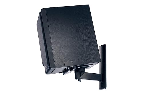 B-Tech BT77 Ultragrip Pro Speaker Mount, Set of 2, Side Clamp with Tilt and Swivel, Black
