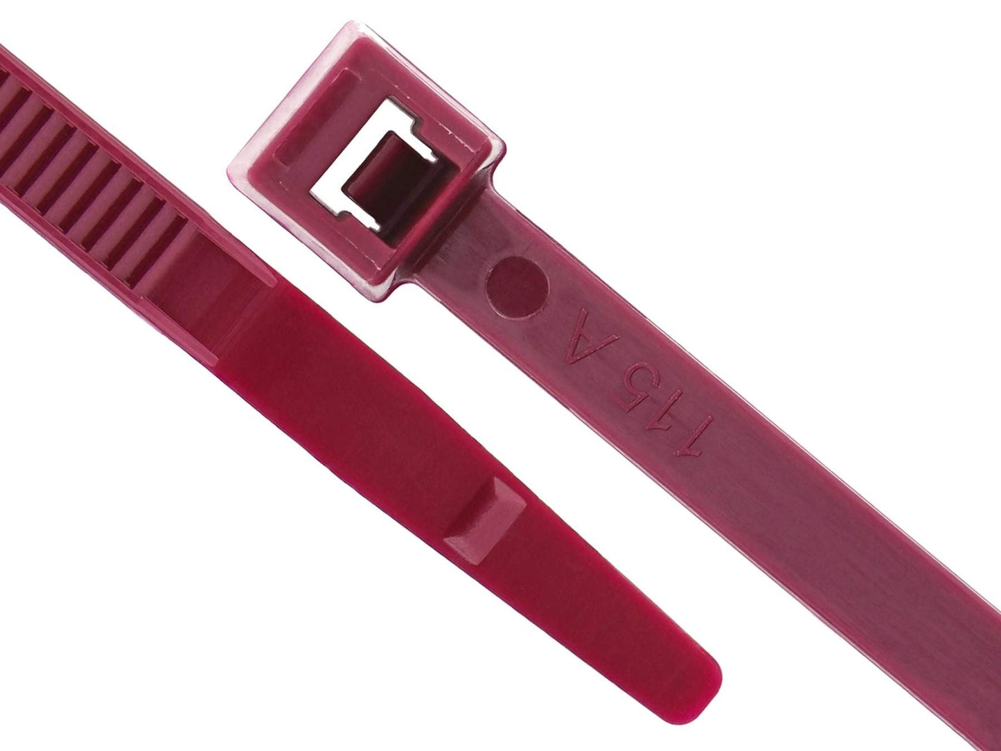Supreme Cable Ties Nylon Cable Zip Ties [Pack of 100] - 14 in., 120lb., Burgundy, Plenum Rated Heavy Duty Zip Ties | Cable Organizers