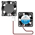 WINSINN 25mm Fan 24V, 3D Printer Micro 24 Volt Fans 2510 Dual Ball Bearing, Brushless Cooling 25mmx10mm 2PIN (Pack of 2Pcs)