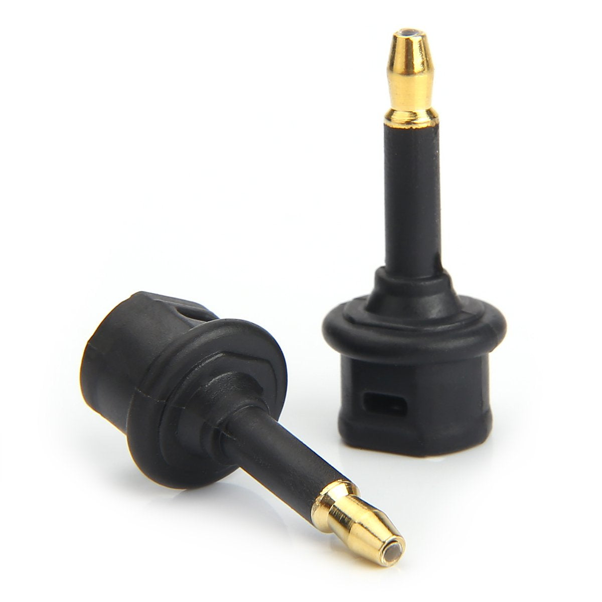 MOBOREST Digital Fiber Optic Toslink to 3.5mm Jack (Mini Toslink) Plug Adaptor Digital Optical for Audio (2Pack)