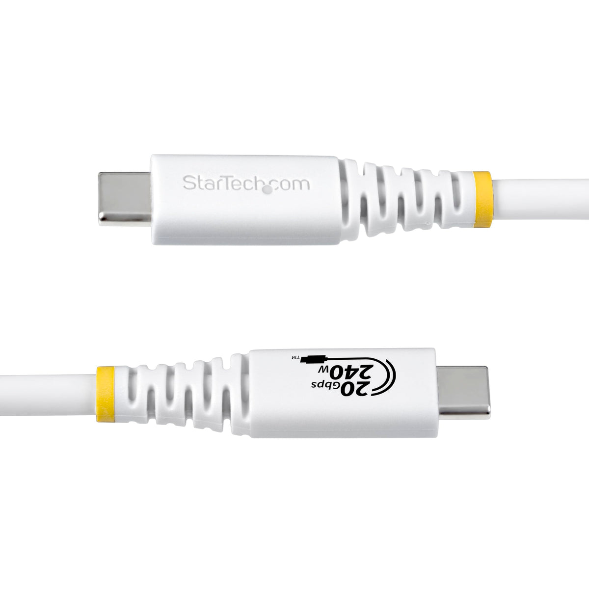 StarTech 6ft/1.8m USB4 Cable, 240W EPR, 4K 120Hz, White (CC6FT20GUSB4TPW)
