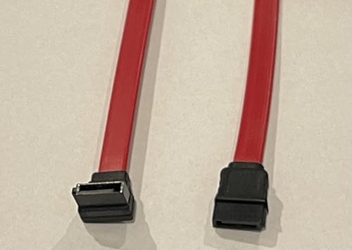 10 Pack 6" SATA Data Cable with 180-degree and Low Profile Right-Angle Connector